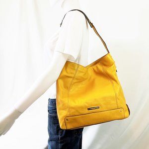 NWOT Vince Camuto Yellow Leather Shoulder Bag